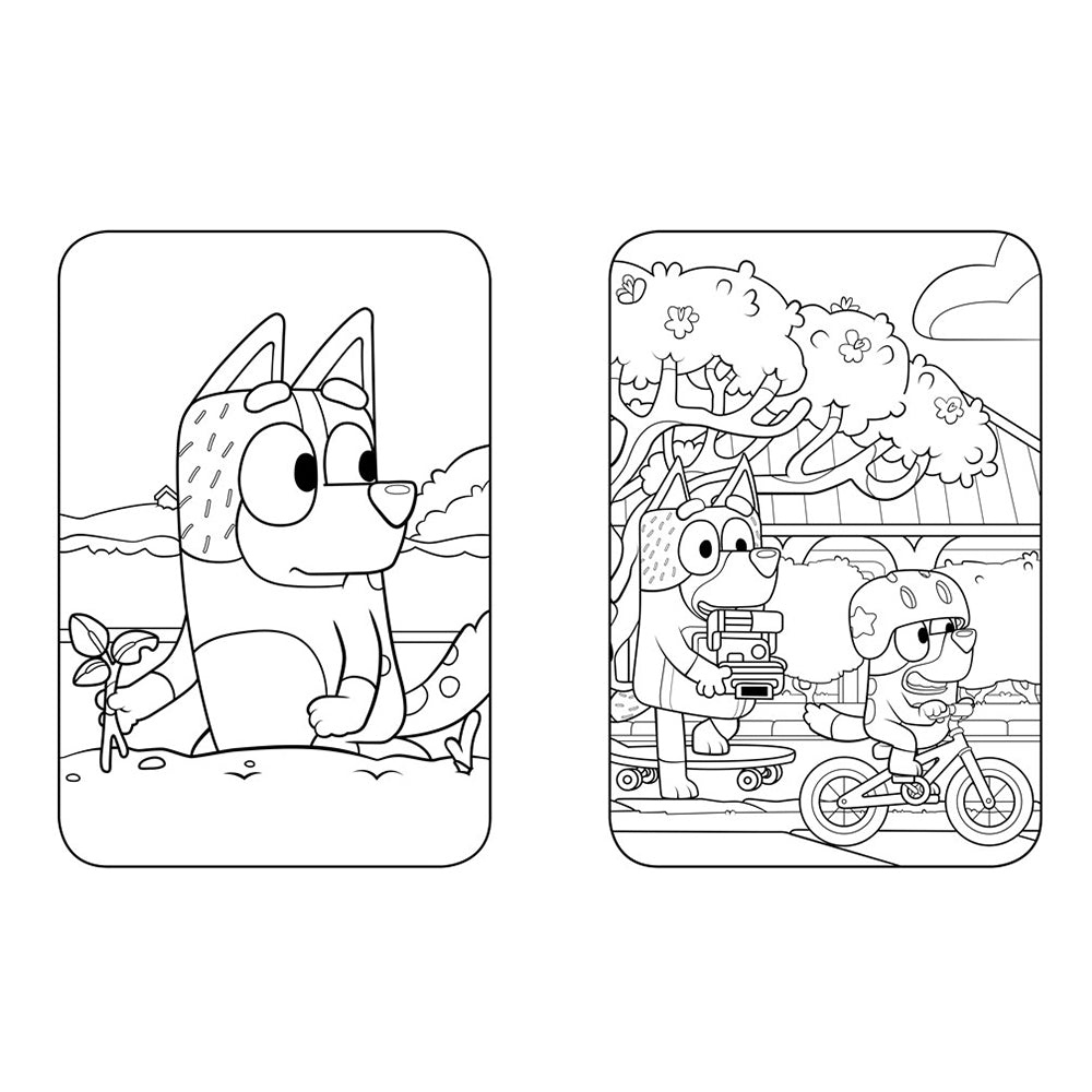 Coloring Book with Bluey - 123 Coloring Pages!!, Easy, LARGE