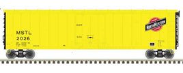 50' Plug-Door Boxcar - Ready to Run - Master(R) -- Chicago & North Western MSTL #2004 (yellow, black, red)