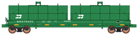 HO 	Evans 100-Ton Coil Car - Ready to Run -- BNSF Railway (Ex-SLSF, Cascade Green, BN Logo)