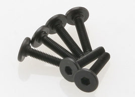 Traxxas Screws, Hex Drive Flat-Head Machine 3x15mm (6-pack)