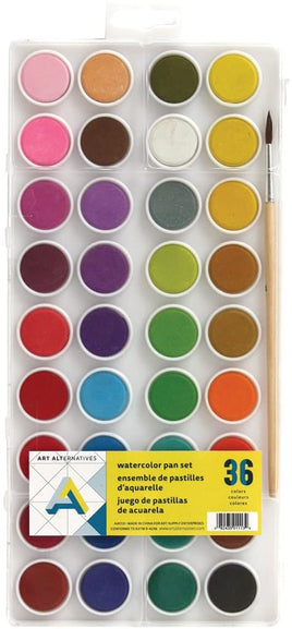 Watercolor Pan Set - 36 Colors