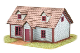 Madison Cape House -- Laser-Cut Wood Kit