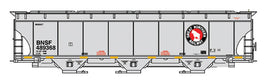 HO Scale Trinity 5161 Cubic Foot Covered Hopper - Ready to Run -- BNSF Railway (Great Northern Legacy Scheme, gray, Rocky Logo)