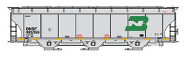 Trinity 5161 Cubic Foot Covered Hopper - Ready to Run -- BNSF Railway (Burlington Northern Legacy Scheme, gray, BN Logo)