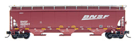 Trinity 5161 Cubic Foot Covered Hopper - Ready to Run -- BNSF Railway (Boxcar Red, Wedge Logo)