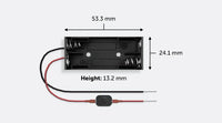 Evan Designs AAA Battery Holder with Switch 3 Volt