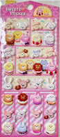 Animal Sweets Puffy Stickers