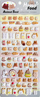 Bear Food Puffy Stickers