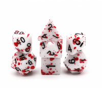 Blood Splatter Polyhedral Dice Set (7)