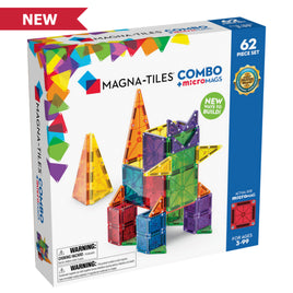 Magna-Tiles + MicroMags Combo 62-Piece Set