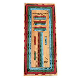 3- Color Track Cribbage Board