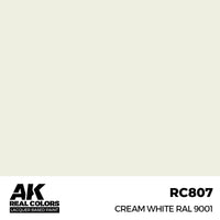 AK Real Colors Cream White RAL9001 Lacquer Paint 17mL