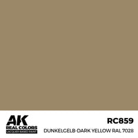 AK Real Colors Dunkelgelb-Dark Yellow RAL 7028 Lacquer Paint 17mL