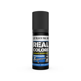 AK Real Colors Flat Black RAL9005 Lacquer Paint 17mL