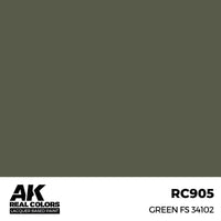 AK Real Colors Green FS 34102 Lacquer Paint 17mL