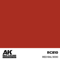 AK Real Colors Red RAL 3000 Lacquer Paints 17mL