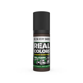 AK Real Colors S.C.C No.1A Very Dark Brown Lacquer Paint 17mL