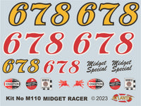 Midget Racer (1/20 Scale) Plastic Vehicle Model Kit