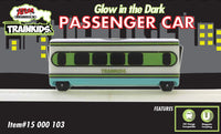 HO Passenger Car Add-On Trainkids Glow in the Dark (white, green, blue)