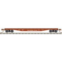 50' Steel Flatcar with Stakes Southern Railway 51852 (Boxcar Red, white)