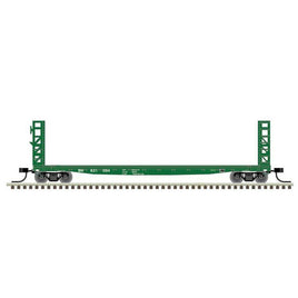 GSI-GSC 48' Bulkhead Flatcar Ready to Run Master(R) Burlington Northern 621094 (Cascade Green, white)