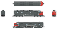 N EMD E7A/Unpowered B Set with Sound & DCC Paragon4(TM) Southern Pacific #6001, 5906 (gray, red)