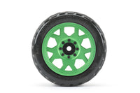 XMT EX-King Cobra Tires Mounted on Green Claw Rims