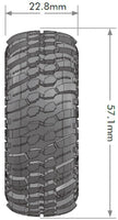 1/18 - 1/24 CR CHAMP 1.0" Crawler Tire