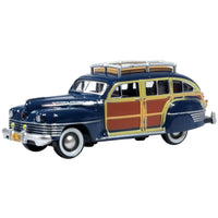 1942 Chrysler Town and Country Station Wagon South Sea Blue, Woody HO Scale