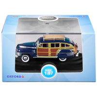 1942 Chrysler Town and Country Station Wagon South Sea Blue, Woody HO Scale