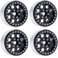 B2 Alum. 1.9 Beadlock Black 9mm Hubs (4 Packs)