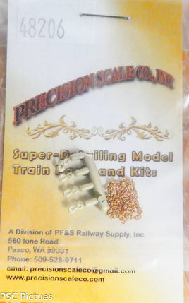 Precision Scale Company all scales #48206 Hooks (4) with 4" small chain