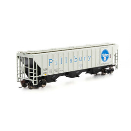 HO RTR PS 4740 Covered Hopper TLDX Pilsbury #6757