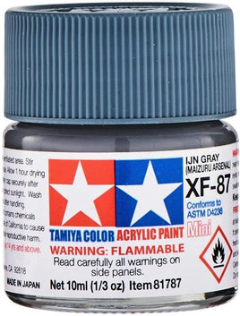 Tamiya Color XF-87 IJN Gray (Maizuru Arsenal) Flat Acrylic Paint 10mL