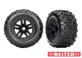 3.8" Tires & Wheels Assembled Belted Sledgehammer Tires