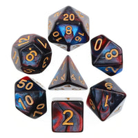 Blue Blood Polyhedral Dice Set (7)