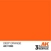 AK Intense Deep Orange Acrylic Paint 17mL