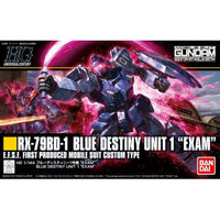 HGUC #207 RX-79BD-1 Blue Destiny Unit 1 "Exam" (1/144 Scale) Plastic Gundam Model Kit