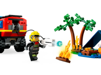 LEGO City 4x4 Fire Truck with Rescue Boat