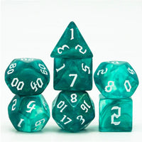 Ocean Elemental Polyhedral Dice Set (7)