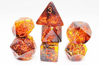 Pumpkin Light Polyhedral Dice Set (7)