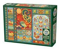 Scandi Chicken Quilt (1000 Piece) Puzzle