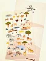 Serengeti Animal Safari Flat Stickers