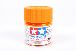 Tamiya Color X-6 Orange Gloss Acrylic Paint 23mL