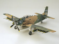 Douglas A-1J Skyraider U.S Air Force (1/48 Scale) Plastic Aircraft Model Kit