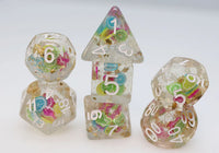 Tropical Punch Polyhedral Dice Set (7)