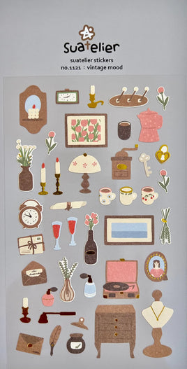 Vintage Mood Flat Stickers