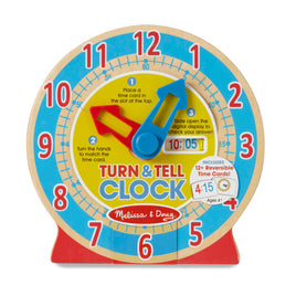 Turn & Tell Wooden Clock