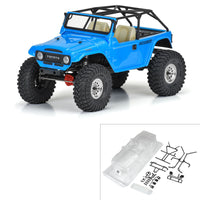 1979 Toyota Land Cruiser FJ40 Clear Body with Trail Cage & Scale Molded Accessories for 12.3"" (313mm) Wheelbase Scale Crawlers