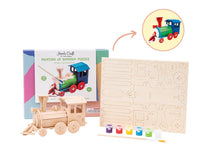 DIY 3D Wooden Puzzle With Paint Kit: Locomotive